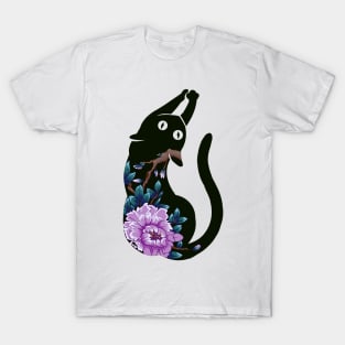 Flower Japan Cat T-Shirt